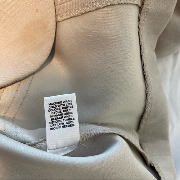 Cato Cream Tan Blazer Jacket Unique Waist & Back Detail Suede Soft Feel Size 12 - Picture 8 of 10